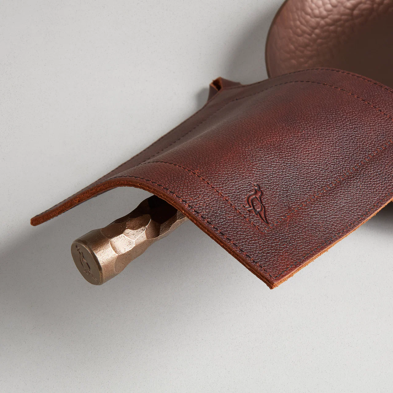 Full Grain Leather Potholder - Image 3